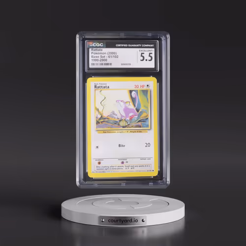 1999 Base Set #61/102 Rattata - 1999-2000 (CGC 5.5 EX+)