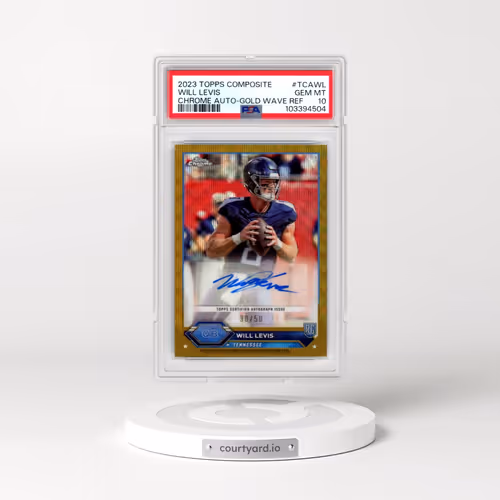 2023 Topps Composite Topps Chrome Autographs #TCAWL Will Levis - Gold Wave Refractor (PSA 10 GEM MINT)