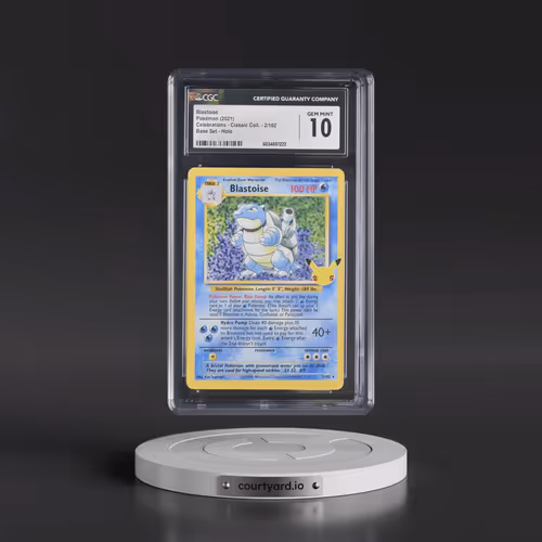2021 Celebrations - Classic Collection #2/102 Blastoise - Base Set Holo (CGC 10 GEM MINT)