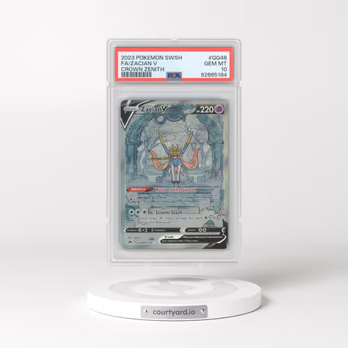 2023 Crown Zenith #GG48 Zacian V - Full Art Holo (PSA 10 GEM MINT)