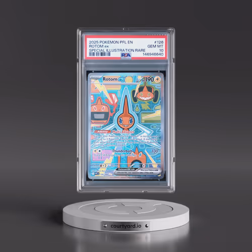 2025 Pokémon Pfl EN-Phantasmal Flames #126 Rotom EX - Holo Special Illustration Rare (PSA 10 GEM MIN