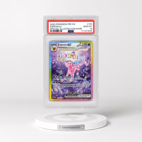 2025 Pokémon Pre EN-Prismatic Evolutions #155 Espeon EX - Holo Special Illustration Rare (PSA 10 GEM MINT)
