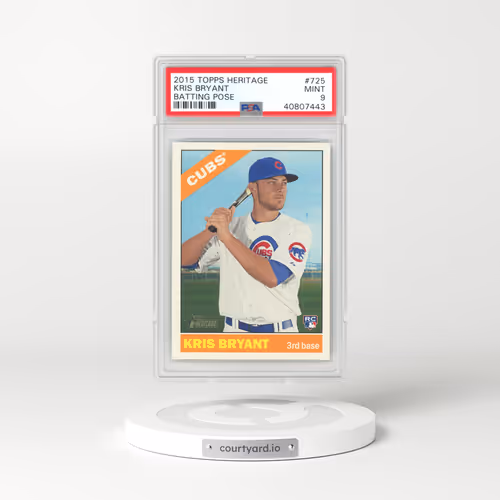 2015 Topps Heritage #725 Kris Bryant - Batting Pose (PSA 9 MINT)