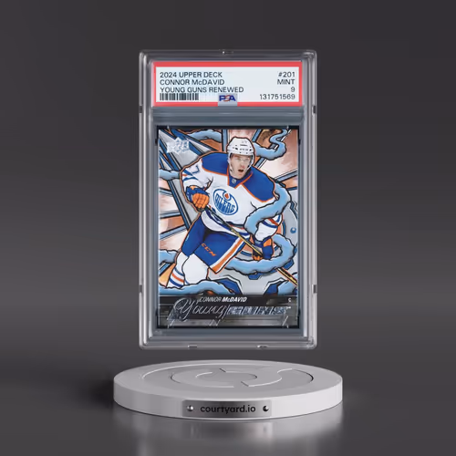 2024 Upper Deck Young Guns Renewed #201 Connor McDavid (PSA 9 MINT)