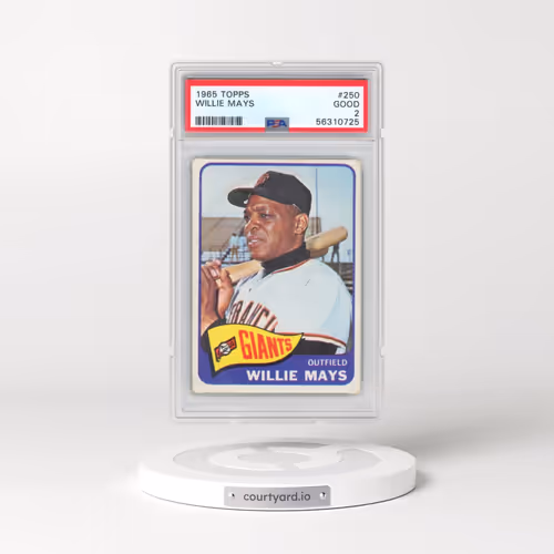1965 Topps #250 Willie Mays (PSA 2 GOOD)