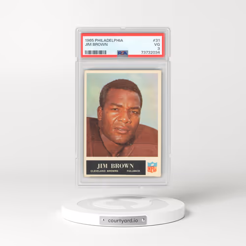 1965 Philadelphia #31 Jim Brown (PSA 3 VG)
