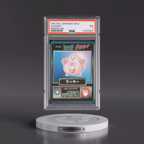 1997 Pokémon Meiji Promo Chansey - Foil (PSA 7 NM)