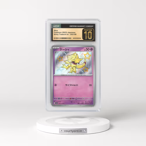 2023 Japanese Shiny Treasure ex #253 Abra - Holo (CGC 10 PRISTINE)