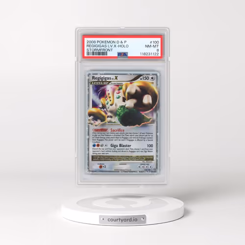 2008 Pokémon Diamond & Pearl Stormfront #100 Regigigas LV.X - Holo (PSA 8 NM-MT)