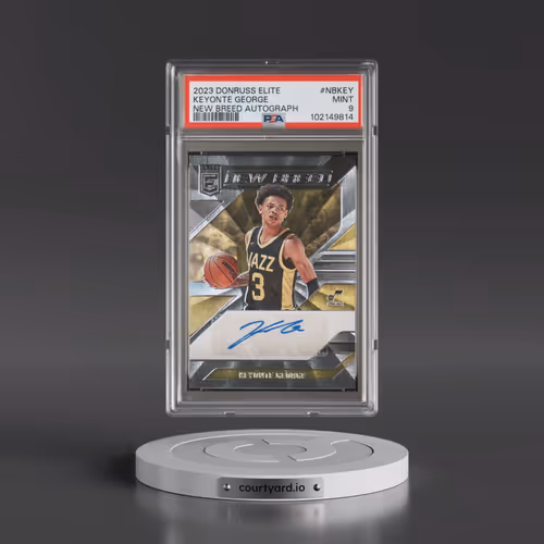2023 Panini Donruss Elite New Breed Autographs #NBKEY Keyonte George (PSA 9 MINT)