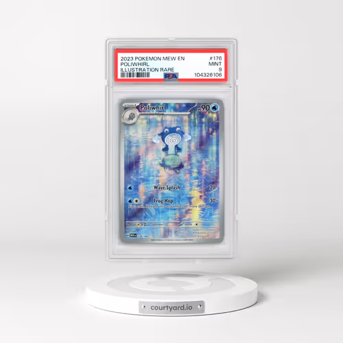 2023 Pokémon Mew EN-151 #176 Poliwhirl - Illustration Rare (PSA 9 MINT)