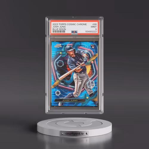 2023 Topps Cosmic Chrome #95 Josh Jung - Blue Moon Refractor (PSA 9 MINT)