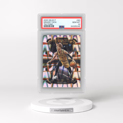 2023 Panini Select #90 Gradey Dick - Tectonic (PSA 10 GEM MINT)