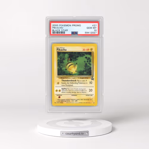 2000 Pokémon Promo Black Star #27 Pikachu (PSA 10 GEM MINT)