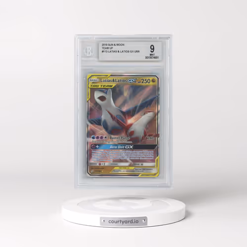 2019 Team Up #113 Latias & Latios GX - Holo (BGS 9 MINT)