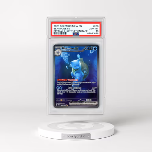 2023 Pokémon Mew EN-151 #200 Blastoise EX - Holo Special Illustration Rare (PSA 10 GEM MINT)
