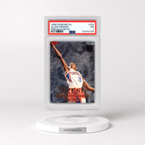 1996 Metal #236 Allen Iverson - Precious Metal (PSA 7 NM)