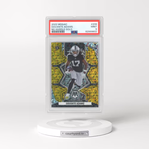 2022 Panini Mosaic #208 Davante Adams - No Huddle Gold (PSA 9 MINT)