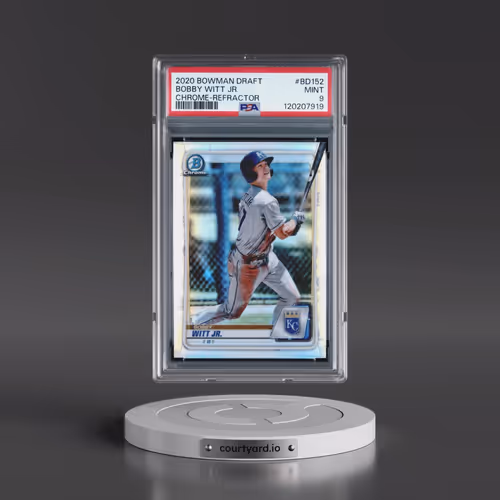 2020 Bowman Draft #BD152 Bobby Witt Jr. - Chrome-Refractor (PSA 9 MINT)