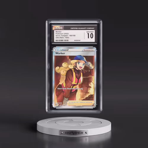 2022 Silver Tempest #195/195 Worker - Ultra Rare Holo (CGC 10 GEM MINT)