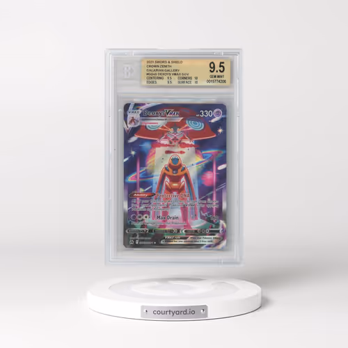 2023 Crown Zenith #GG45 Deoxys VMAX - Galarian Gallery Holo (BGS 9.5 GEM MINT)