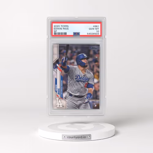 2020 Topps #681 Edwin Rios - SP (PSA 10 GEM MINT)