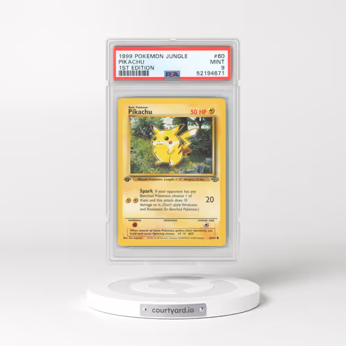 1999 Pokémon Jungle #60 Pikachu - 1st Edition (PSA 9 MINT)