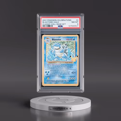 2021 Pokémon Celebrations Classic Collection #2 Blastoise - Holo (PSA 8 NM-MT)