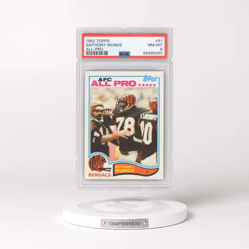 1982 Topps #51 Anthony Munoz - All-Pro (PSA 8 NM-MT)