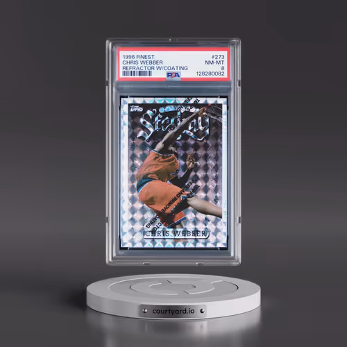 1996 Finest #273 Chris Webber - Refractor w/Coating (PSA 8 NM-MT)