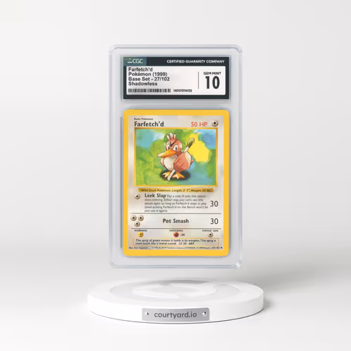 1999 Base Set #27 Farfetch'd - Shadowless (CGC 10 GEM MINT)