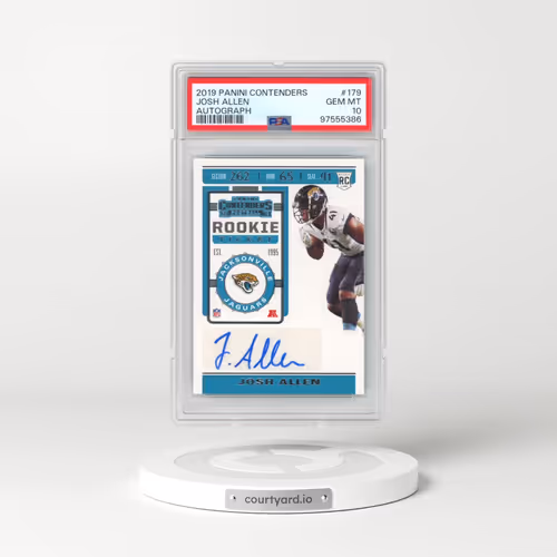2019 Panini Contenders #179 Josh Allen - Autograph (PSA 10 GEM MINT)