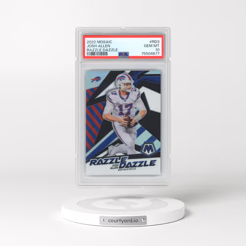 2022 Panini Mosaic Razzle Dazzle #RD3 Josh Allen (PSA 10 GEM MINT)