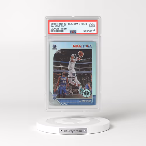 2019 Panini Hoops Premium Stock #259 Ja Morant - Silver Prizm (PSA 9 MINT)