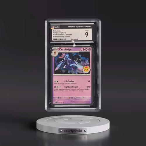 2024 Paldean Fates - PAF EN #040/091 Ceruledge - Pokémon Day Promo (Cosmos Holo) (CGC 9 MINT)