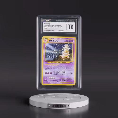 1999 Gold, Silver, to a New World Slowking - Holo (CGC 10 GEM MINT)