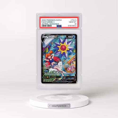 2022 Pokémon Sword & Shield Astral Radiance #TG13 Starmie V - Holo Full Art (PSA 10 GEM MINT)