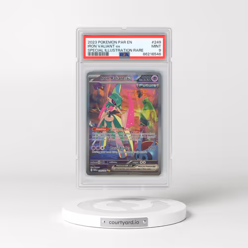 2023 Pokémon Par EN-Paradox Rift #249 Iron Valiant EX - Holo Special Illustration Rare (PSA 9 MINT)