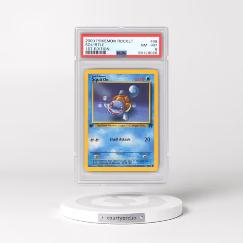 2000 Pokémon Rocket #68 Squirtle - 1st Edition (PSA 8 NM-MT)