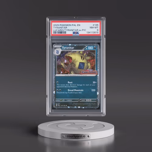 2025 Pokémon Pal EN-Paldea Evolved #135 Tyranitar - Lucario EX & Tyranitar EX Premium Collection (PS