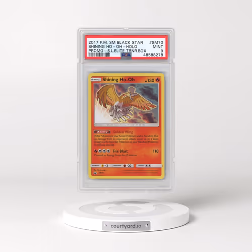 2017 Pokémon SM Black Star Promo #SM70 Shining HO-Oh - Holo Holo Shining Legends Elite Trainer Box (