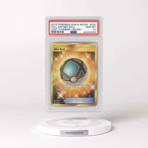 2018 Lost Thunder #234 Net Ball - Full Art Holo (PSA 10 GEM MINT)