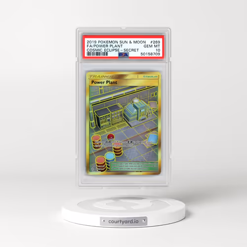 2019 Pokémon Sun & Moon Cosmic Eclipse #269 Power Plant - Full Art Secret (PSA 10 GEM MINT)