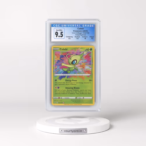 2020 Vivid Voltage #009/185 Celebi - Amazing Rare Holo (CGC 10 GEM MINT)