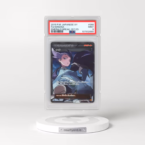 2015 Pokémon XY Emerald Break #088 Winona - 1st Edition Full Art (PSA 9 MINT)
