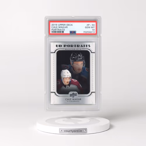 2019 Upper Deck Portraits #P-50 Cale Makar (PSA 10 GEM MINT)
