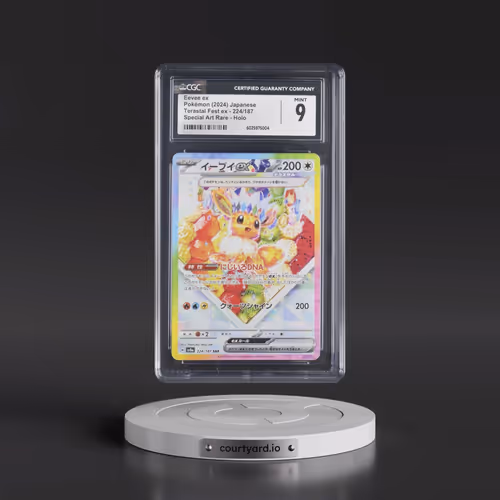 2024 High Class Pack: Terastal Fest ex - sv8a #224/187 Eevee ex - Special Art Rare Holo (CGC 9 MINT)