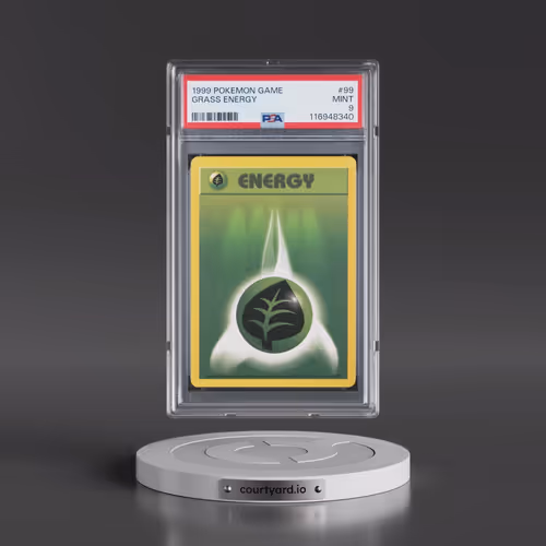 1999 Pokémon Game #99 Grass Energy (PSA 9 MINT)