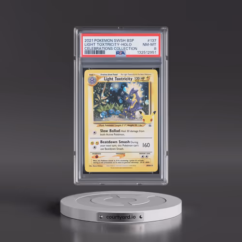 2021 Pokémon Swsh Black Star Promo #137 Light Toxtricity - Holo Celebrations Collection (PSA 8 NM-MT