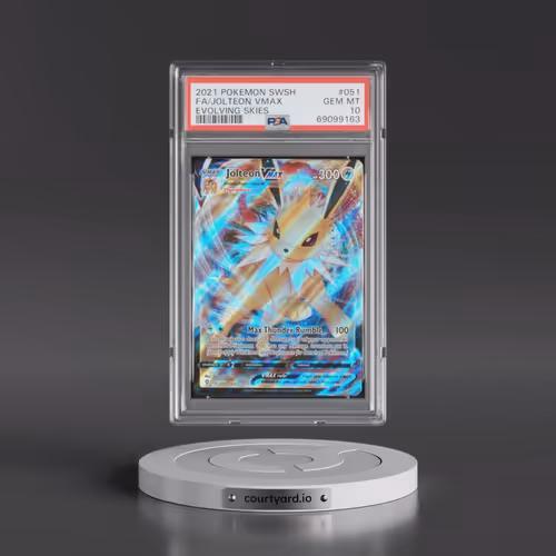 2021 Pokémon Sword & Shield Evolving Skies #051 Jolteon Vmax - Full Art (PSA 10 GEM MINT)